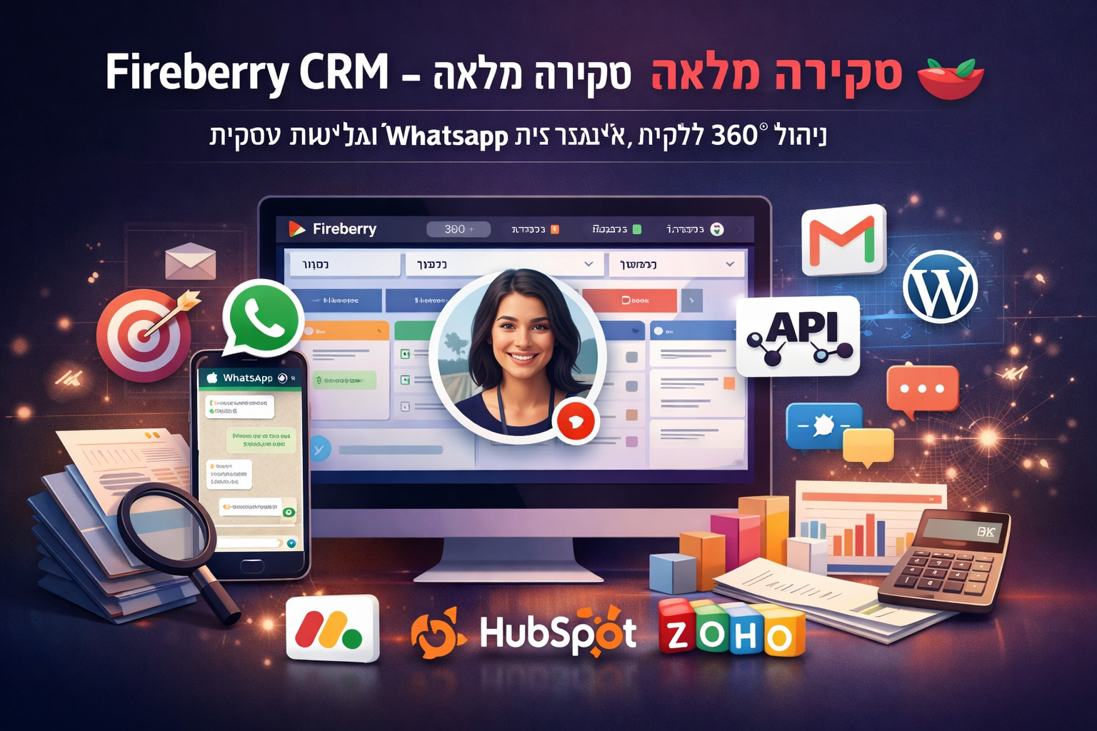 Fireberry CRM (פיירברי) – סקירה מלאה + השוואה לחלופות (2026)